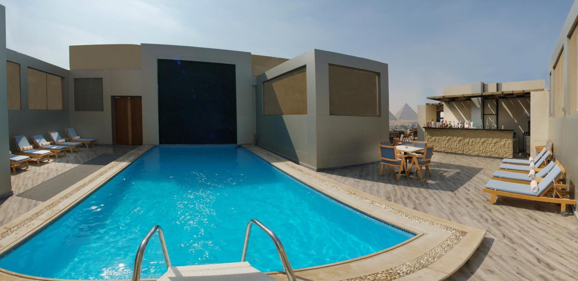 Al Kawm al Akhdar Stay Inn Pyramids Hotel מראה חיצוני תמונה