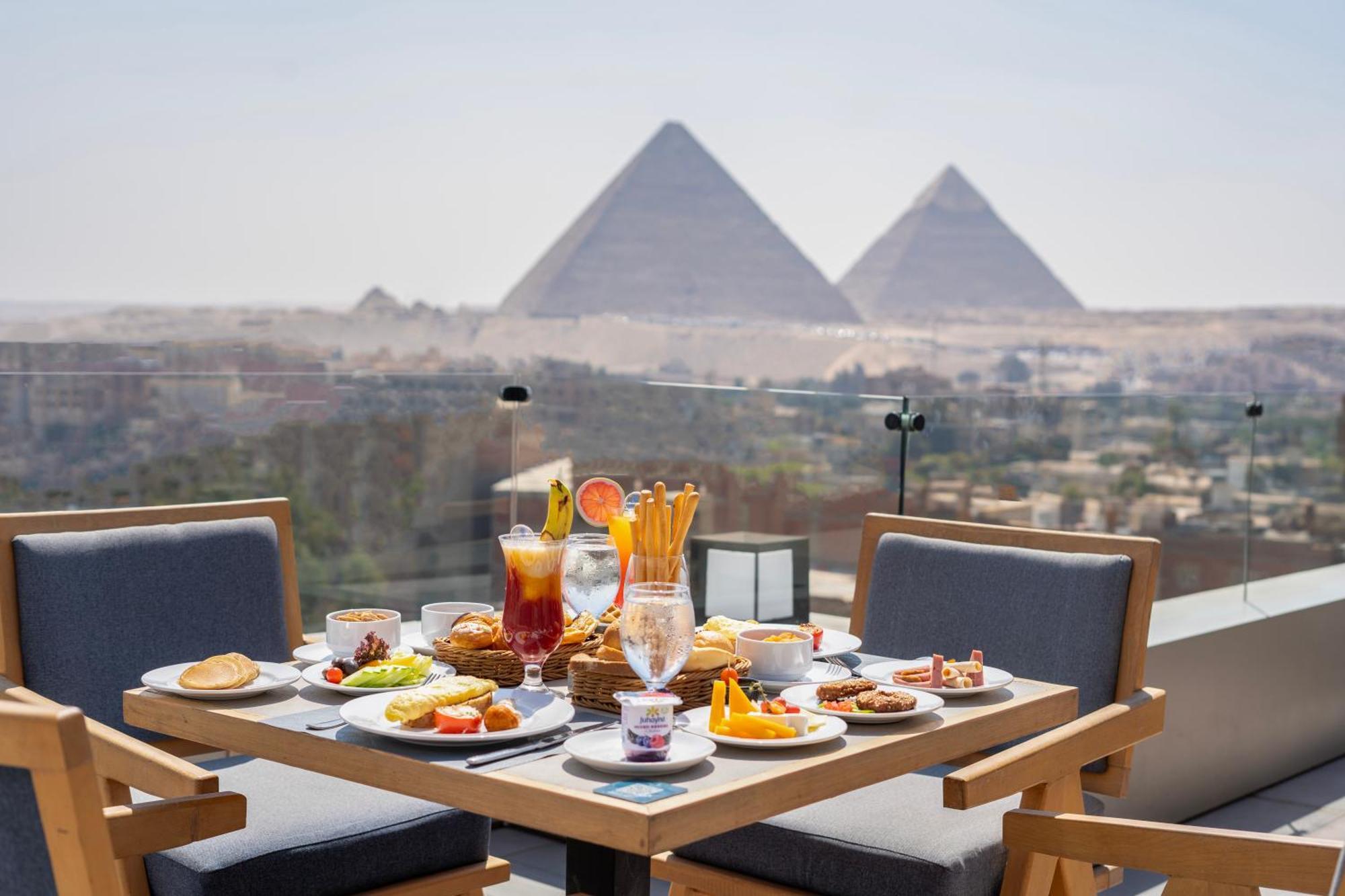 Al Kawm al Akhdar Stay Inn Pyramids Hotel מראה חיצוני תמונה